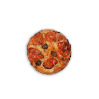 ocaccia Baresina italiana 150 g con tomate y aceitunas